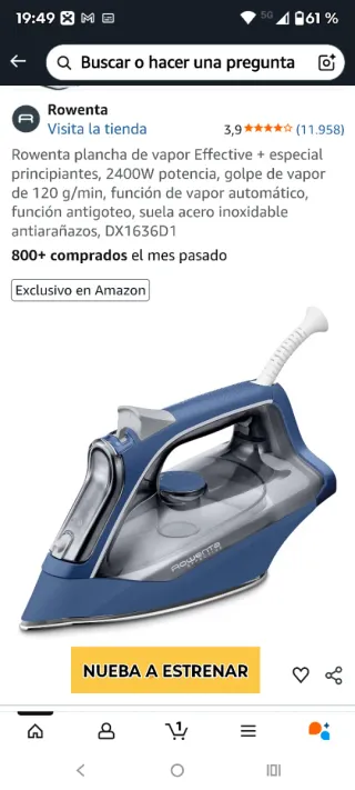 Plancha de ropa Rowenta Effective