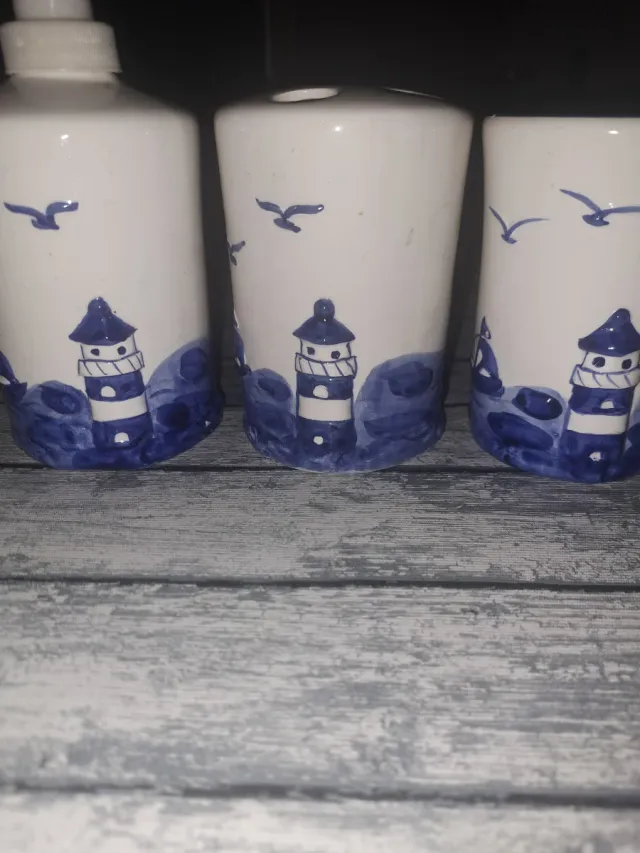 Juego baño porcelana 
