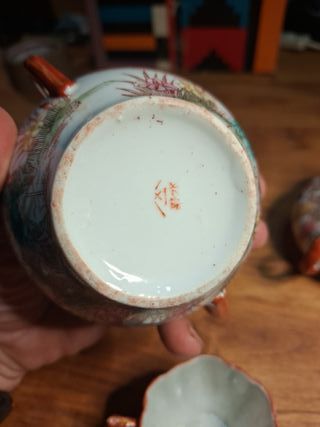 Lote 3 piezas té japonés