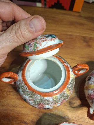 Lote 3 piezas té japonés