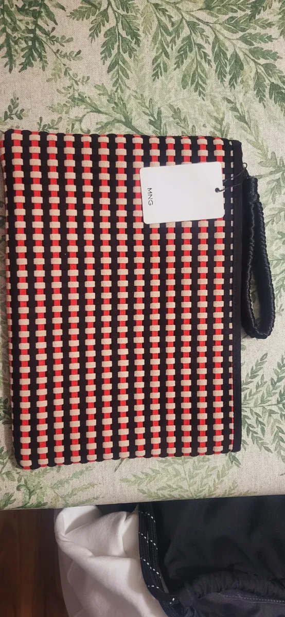 Bolso de mano Mango cuadros