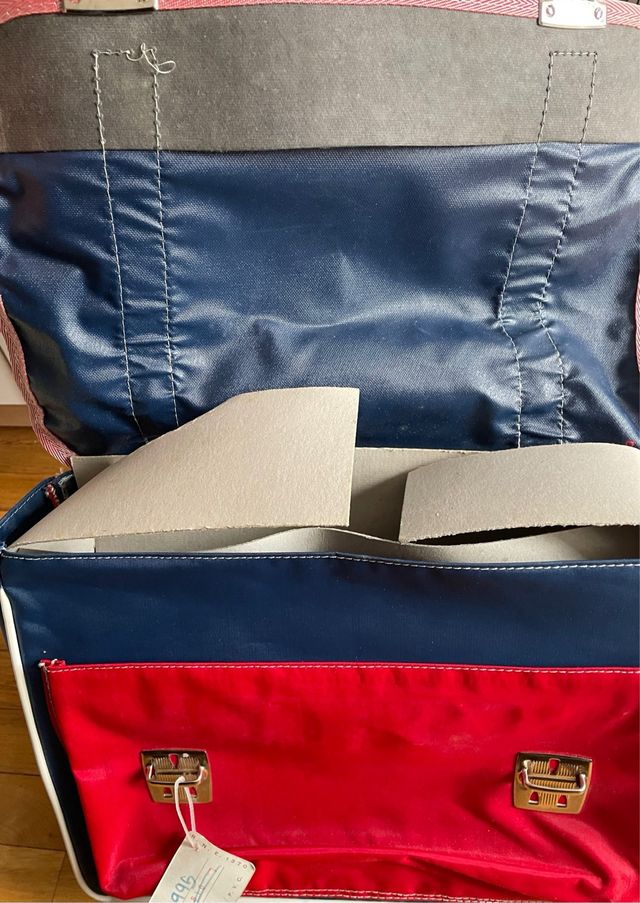 Mochila antigua Sport Trotter Retro Azul y Roja