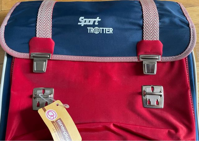 Mochila antigua Sport Trotter Retro Azul y Roja