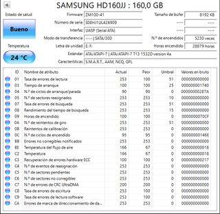 Disco duro interno Samsung 160 GB