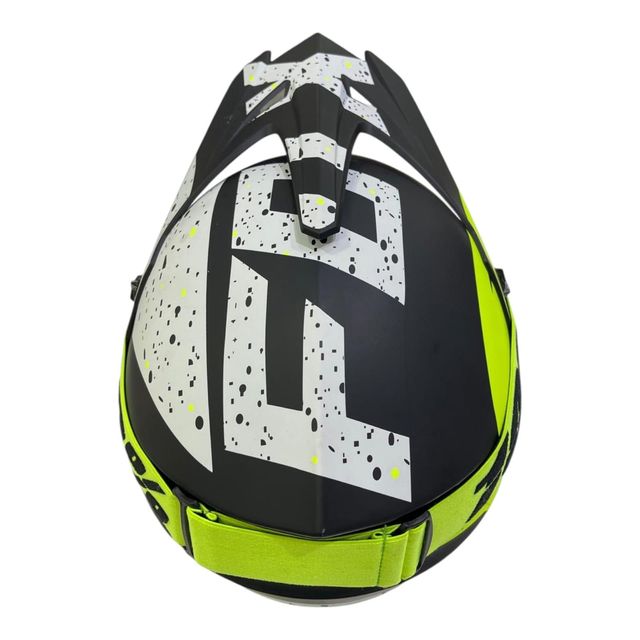 CASCO DE MOTO FOX V1 STREAK + GAFAS