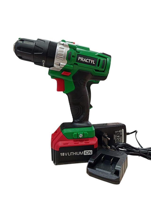 ATORNILLADOR DE IMPACTO PRACTYL A BATERIA 18V + CARGADOR + CAJA *A ESTRENAR*
