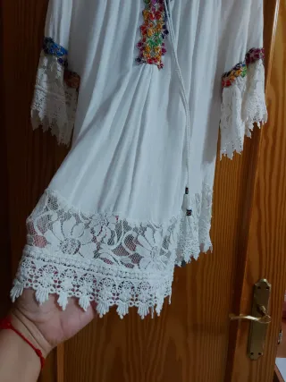 Blusa bordada talla única