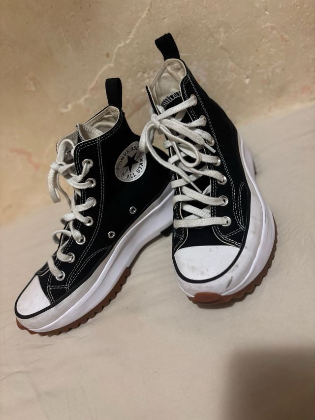Converse Plataforma Negra y Blanca