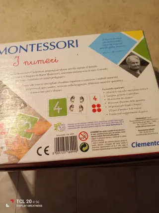 Gioco Montessori Clementoni I numeri