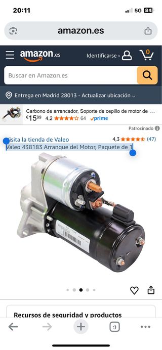 Arranque de Motor Valeo 438183