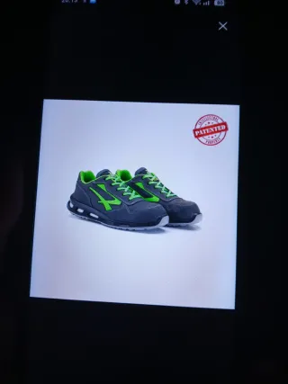 Zapatillas U-Power Talla 36 Gris/Verde