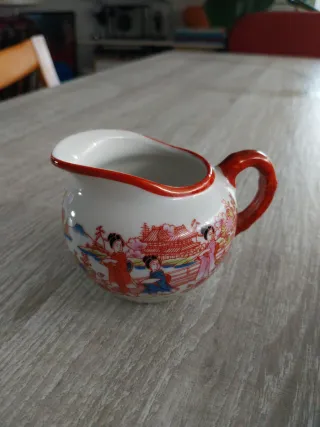 Juego de jarrones porcelana Asiática Vintage