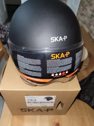 Casco Moto SKA-P Talla L Negro Nuevo