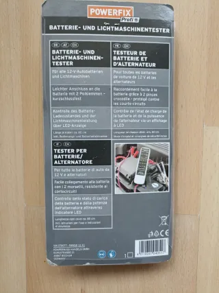 Comprobador Batería y Alternador para coche y moto