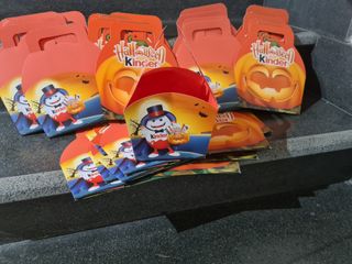 100 pz scatola Kinder Pah Halloween docetti zucca