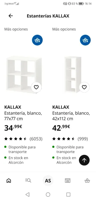 Estanterías Ikea Kallax Negras