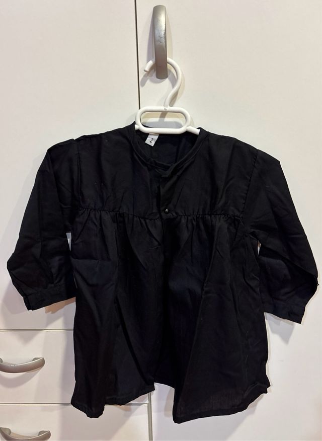 3 Blusones negro manga larga