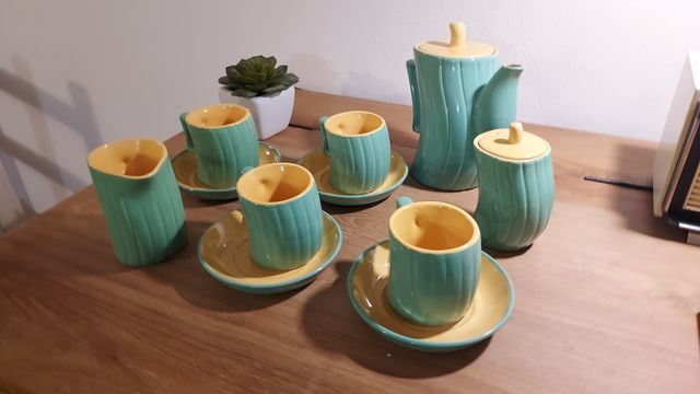 Set Tè/Caffè Naj-Oleari Ceramica Vintage