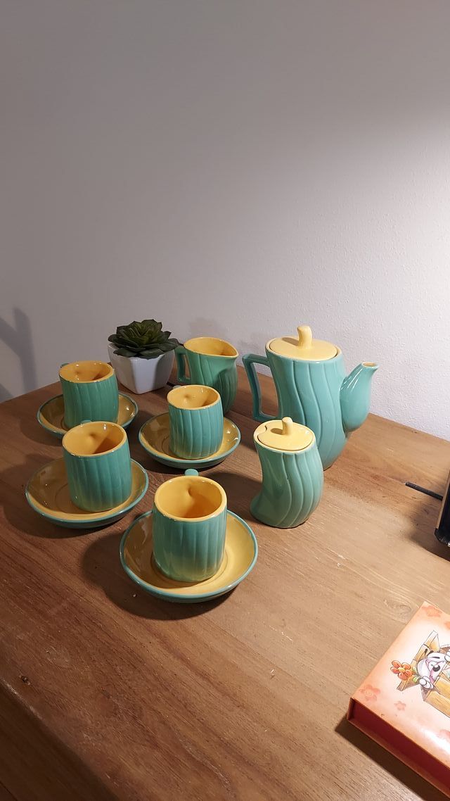 Set Tè/Caffè Naj-Oleari Ceramica Vintage