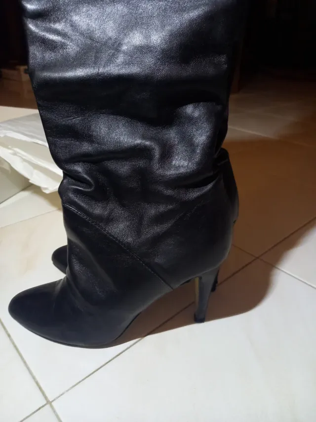 Stivali nappa tacco 10 fatti a mano 36,5