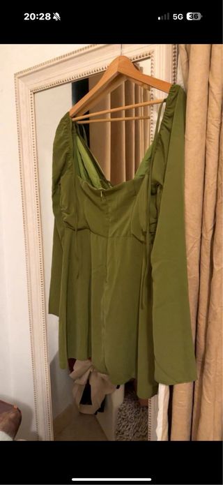 Vestido Shein verde talla única