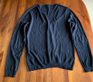 Cardigan nero classico manica lunga uomo Benetton