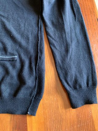 Cardigan nero classico manica lunga uomo Benetton