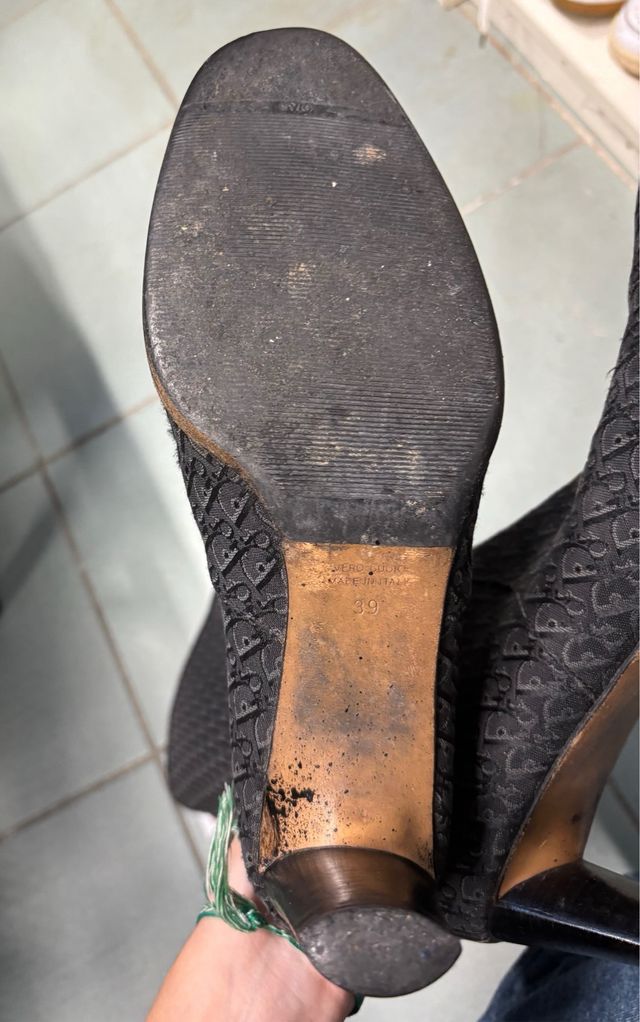 Stivali Dior neri vintage