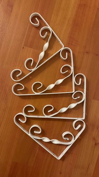 Escuadras metálicas decorativas (Set de 4)