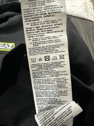 Sudadera Emporio Armani Negra