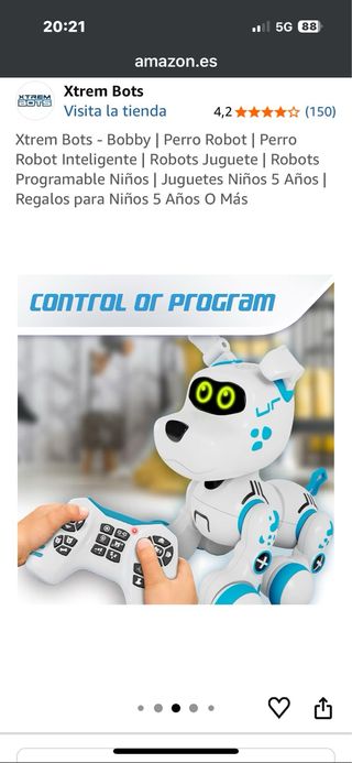 Perro Robot Bobby XTREM BOTS