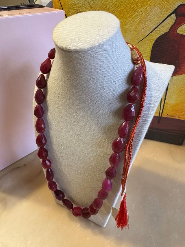 Collana Indiana in Rubino Massivo