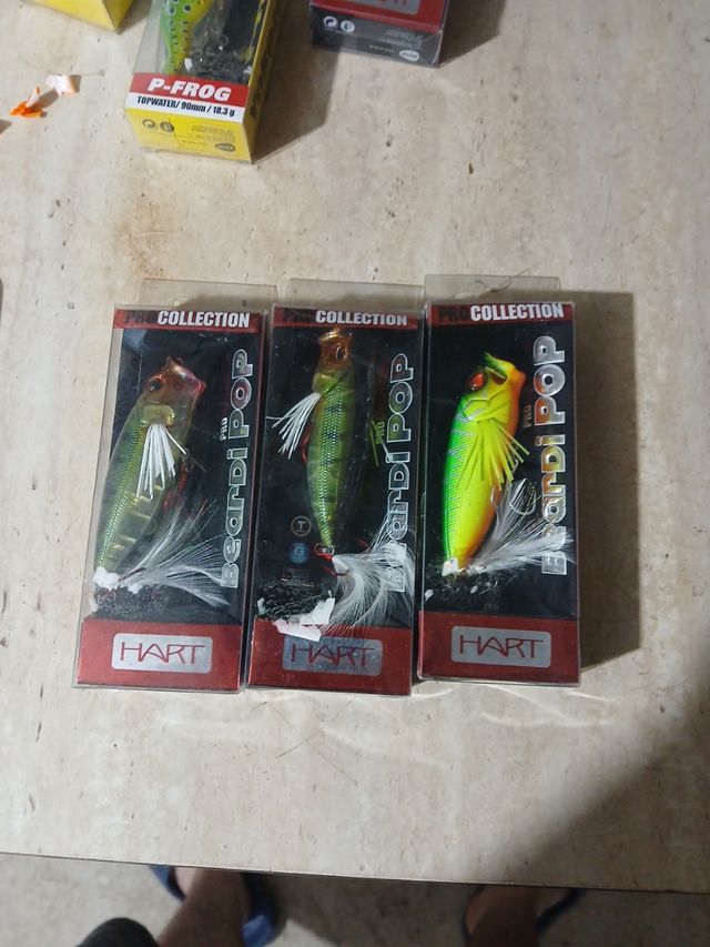 3 señuelos de pesca HART Beardi POP