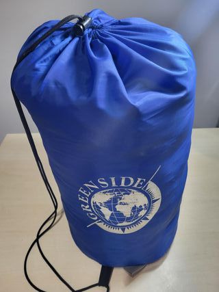 Saco de dormir tipo momia azul