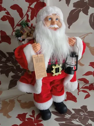 Babbo Natale H 40 cm con cartellino