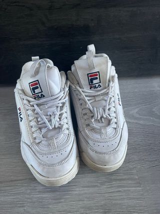 Zapatillas Fila Talla 34 Blancas