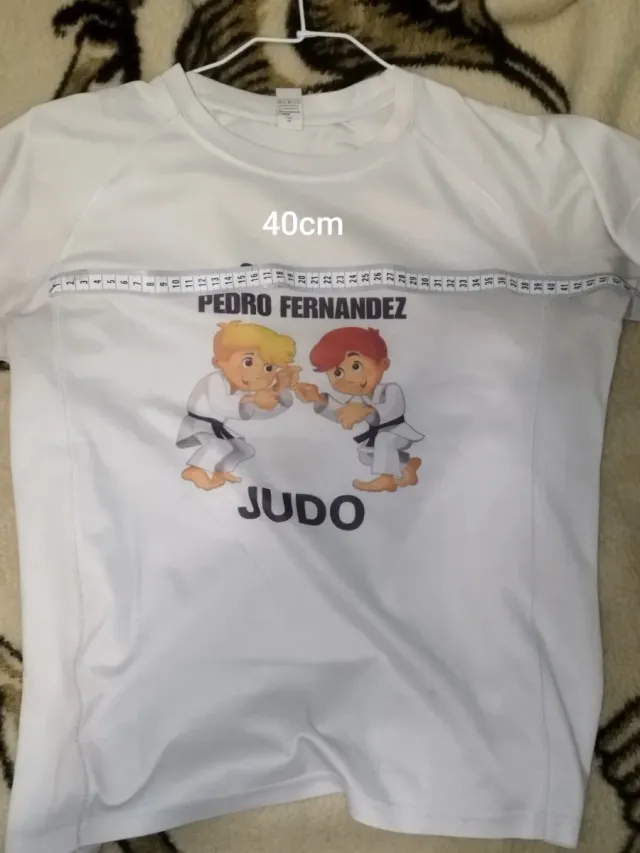 Camiseta Blanca Judo Unisex Talla M