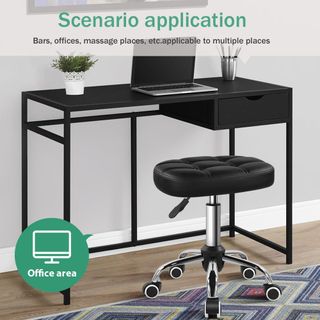 Taburete giratorio ajustable con ruedas