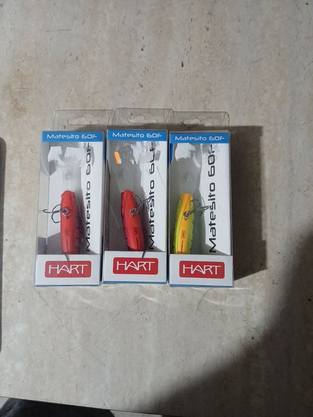 3 Cebos de Pesca HART Matesito 60F