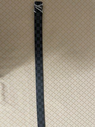 Cintura Louis Vuitton scacchiera nero/grigio