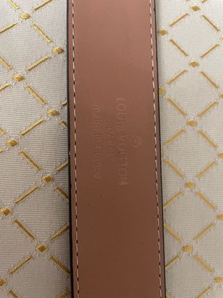 Cintura Louis Vuitton scacchiera nero/grigio