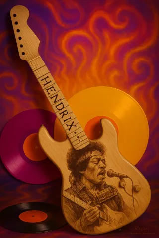 Madera personalizada con retrato de perro