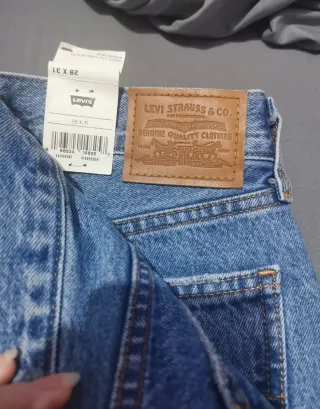 Pantalones vaqueros Levi's Middy Straight Azules