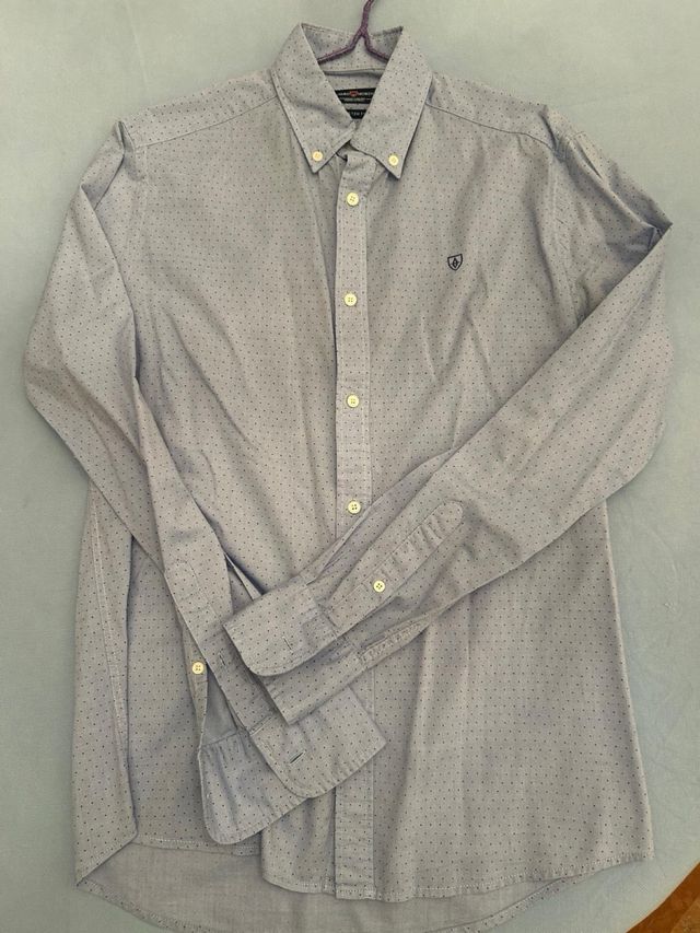 Camisa Alvaro Moreno puntos azul Talla S