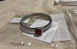 Pulsera Nomination Op&Chic con piedra roja