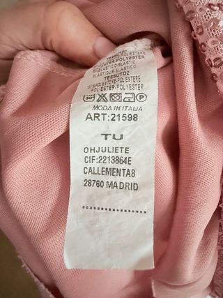 Vestido Oh Juliette lentejuelas rosa talla S