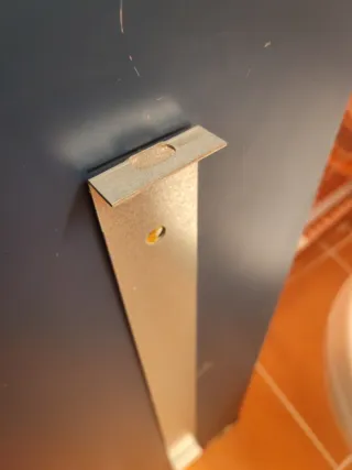 Espejo sencillo de baño, grande.