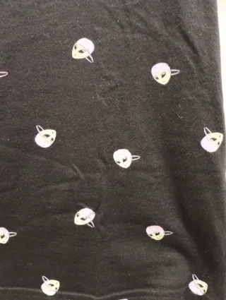 Kiabi - Camiseta negra con marcianitos