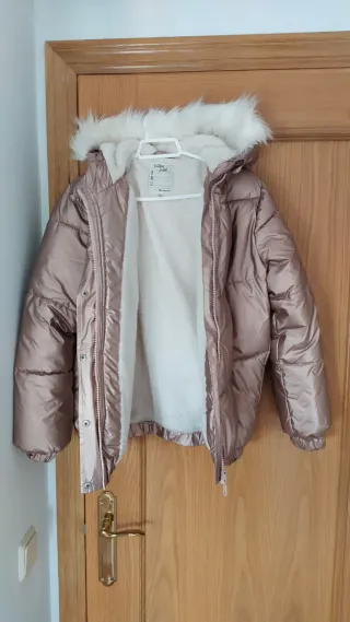 Cazadora metalizada con capucha desmontable T 14 a