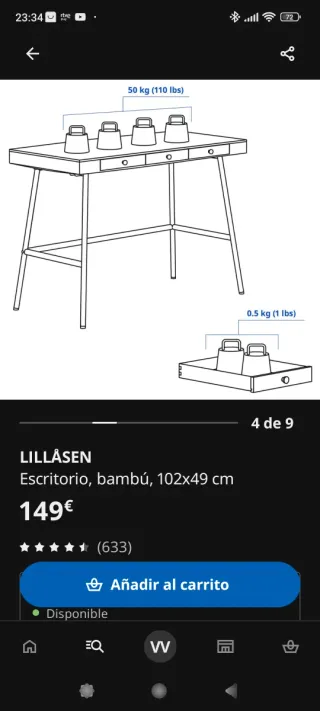 Mesa ALEX y silla despacho IKEA, "SIN ESTRENAR"